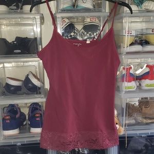 Burgundy tank top